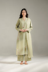 3 Piece Lawn Karandi Embroidered Suit (CS0687)