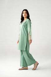 2 Piece Cambric Embroidered Suit (CP0529)