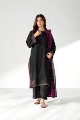 3 Piece Cotton Silk Embroidered Suit (CS0653)