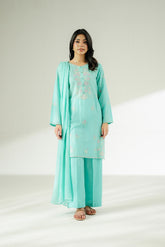 3 Piece Lawn Embroidered Suit (CS0628)