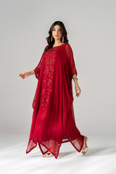 1 Piece Chiffon Embroidered Suit (FL0208)
