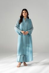 3 Piece Chiffon Embroidered Suit (FS0201)