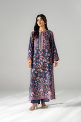 2 Piece Printed Raw Silk Printed Suit (FS0197)