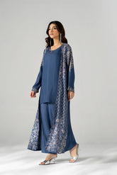 2 Piece Raw Silk Embroidered Suit (FS0200)