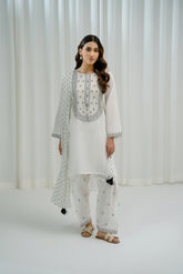 3 Piece Lawn Embroidered Suit (CS0017)
