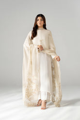 1 Piece Khaddi Net Embroidered Shawl (FH0030)