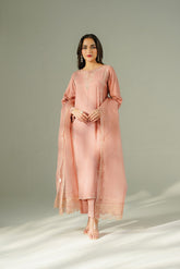 3 Piece Raw Silk Embroidered Suit (FS0187)