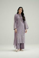 3 Piece Lawn Karandi Embroidered Suit (CP0569)