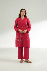 2 Piece Cotton Rip Stop Embroidered Suit (CS0566)