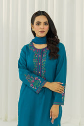 3 Piece Cotton Embroidered Suit (CS0041)