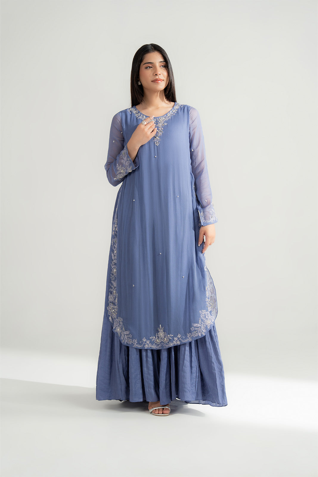 1 Piece Chiffon Embroidered Dress FL0135 CHINYERE 1-piece-chiffon-embroidered-dress-fl0135-chinyere