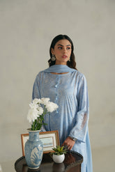 3 Piece Unstitched  Lawn Embroidered Suit (UC0042)