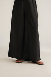1 Piece Raw Silk Solid Wide Leg Bottoms (FA0011)