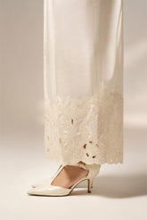 1 Piece Raw Silk Embroidered Bottom (FB0012)