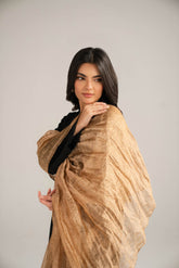 1 Piece Tissue Zari Solid Dupattas/Stoles (FD0078)