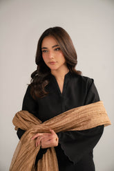 1 Piece Tissue Zari Solid Dupattas/Stoles (FD0079)