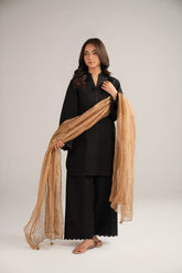 1 Piece Tissue Zari Solid Dupattas/Stoles (FD0079)