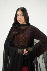 1 Piece Chiffon Embroidered Dupatta (FD0154)