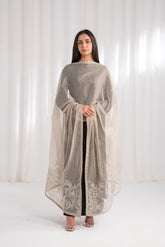 1 Piece Khadi Net Embroidered Shawl (FH0008)
