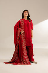 1 Piece Resham Cotton Embroidered Shawls (FH0018)