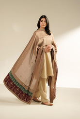 1 Piece Cotton Silk Embroidered Shawls (FH0023)