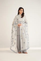 1 Piece Khaddi Net Embroidered Shawl (FH0025)