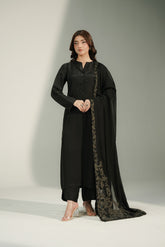 1 Piece Khaddi Net Embroidered Shawl (FH0036)