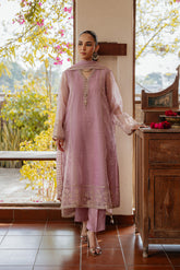 3 Piece Organza Embroidered Suit (FL0003)