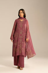 3 Piece Chiffon Embroidered (FL0060)