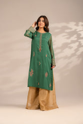 1 Piece Chiffon Embroidered Shirts (FL0069)