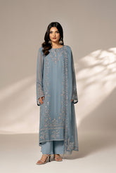 3 Piece Chiffon Embroidered (FL0087)