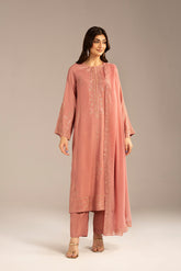 3 Piece Raw Silk Embroidered (FL0104)