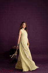 1 Piece Chiffon Embroidered Suit (FL0106)