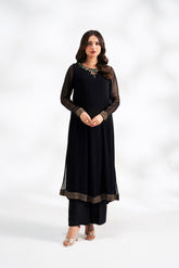 1 Piece Chiffon Embroidered Shirt (FL0130)