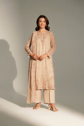 3 Piece Chiffon Embroidered Suit (FL0153)