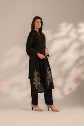 1 Piece Raw Silk Embroidered Suit (FO0001)