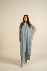 2 Piece Chiffon Embroidered Suit (FS0023)