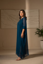 1 Piece Chiffon Embroidered Shirt (FS0040)