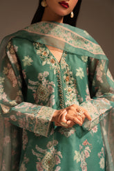 3 Piece Rajo Net Printed Embroidered Suit (FS0064)