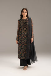 3 Piece Chiffon Printed Suit (FS0088)