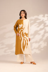 2 Piece Raw Silk Printed Suit (FS0094)