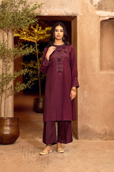 2 Piece Raw Silk Embroidered (FS0099)