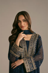 3 Piece Chiffon Embroidered Suit (FS0114)