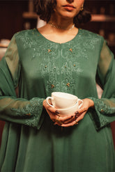 3 Piece Chiffon Embroidered Suit (FS0115)