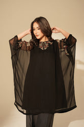 1 Piece Chiffon Embroidered Kaftan (FS0141)