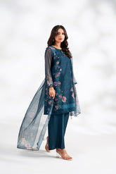 3 Piece Net Printed Suit (FS0216)