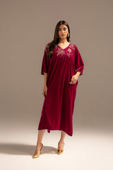 1 Piece Velvet Embroidered (FV0003)