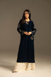1 Piece Velvet Embroidered Suit (FV0018)