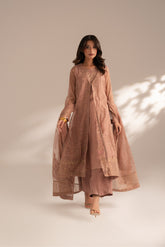 3 Piece Emboss Net Embroidered (FW0015)