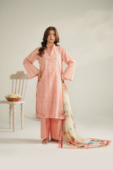 3 Piece Lawn Printed Unstitched Suit (UC0098)